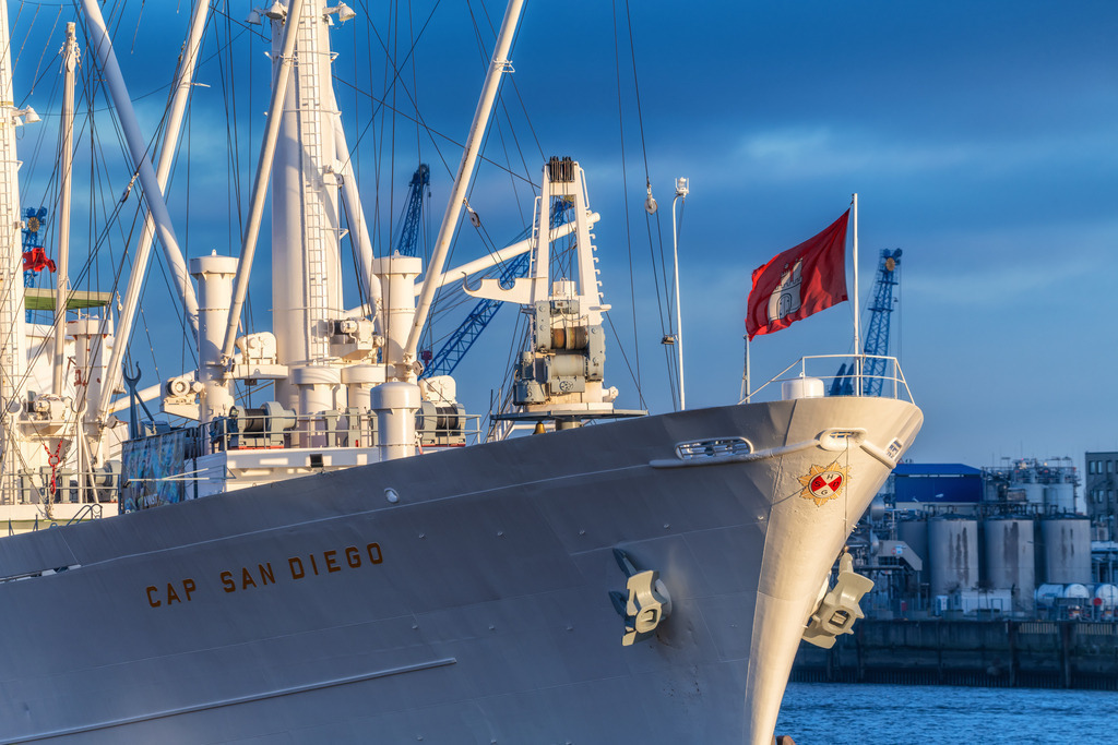 10251202 - Cap San Diego Detailaufnahme | Detailaufnahme der Cap San Diego.