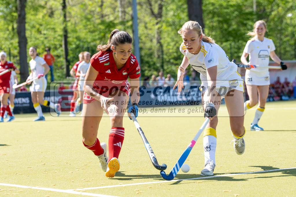 SFE_20250412_0083 | Köln, Deutschland, 12.04.2025:  Hockey 1. Bundesliga Damen Rot-Weiss Köln - Harvestehuder THC im KTHC Stadion Rot-Weiss Köln Tennis and Hockey Club am 12.04.2025 in Köln, Deutschland. (Foto von Stephan Fehrmann)Köln, Germany, 12.04.2025: Hockey 1. Bundesliga Damen Rot-Weiss Köln - Harvestehuder THC in KTHC Stadion Rot-Weiss Köln Tennis and Hockey Club at 12.04.2025 in Köln, Deutschland. (Foto from Stephan Fehrmann)