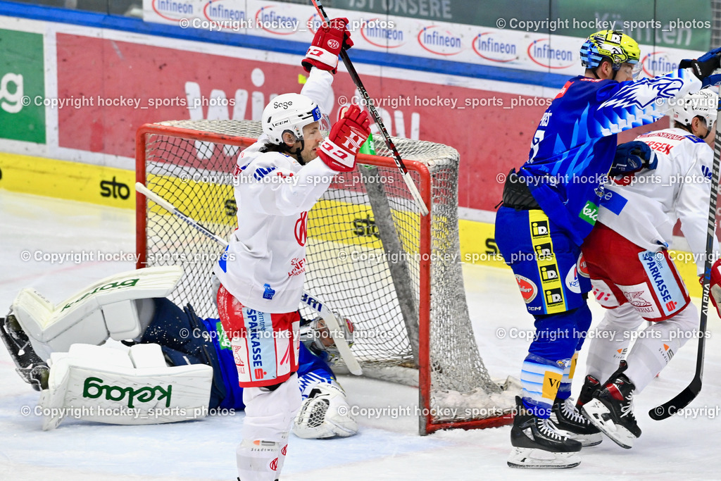 EC IDM Wärmepumpen VSV vs. EC KAC 20.12.2022 | #1 Lamoureux Jean Philippe, #47 Despres Simon, Tor EC KAC, 17 Ganahl Manuel Jubel