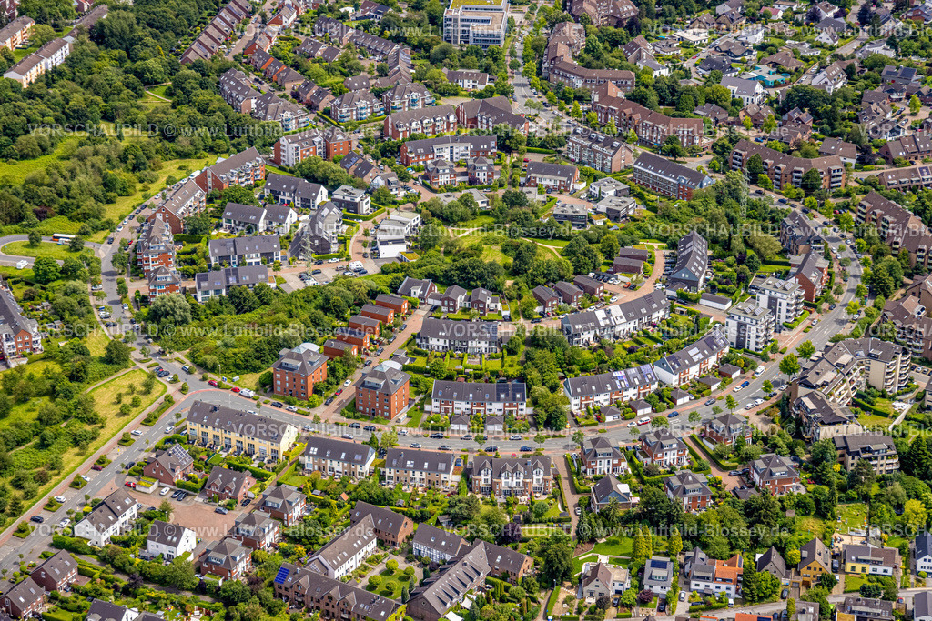 Muelheim240703283 | Kreisrunde Wohnsiedlung Saarner Kuppe, Saarn, Mülheim an der Ruhr, Ruhrgebiet, Nordrhein-Westfalen, Deutschland