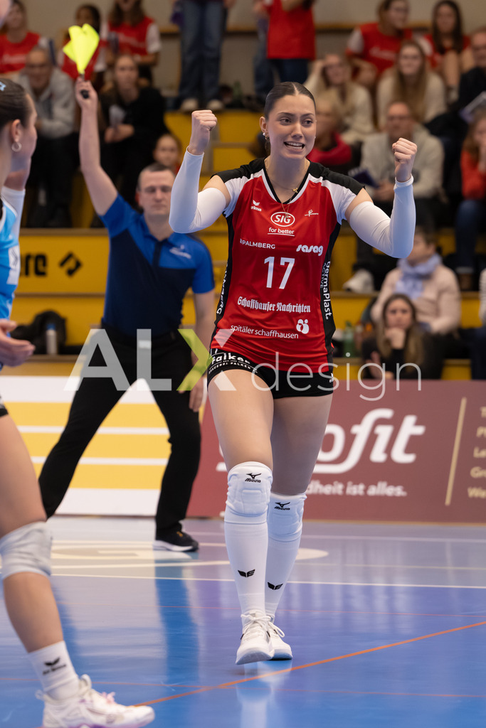 Volleyball I Frauen I Saison 2025-2026 I Volleyball NLA | Women I Round 16 I VC Kanti Schaffhausen - Viteos NUC I 31.01.2026 | 17 Leana Zuvic (CH) (VC Kanti Schaffhausen) - Aussen - Realisiert mit Pictrs.com