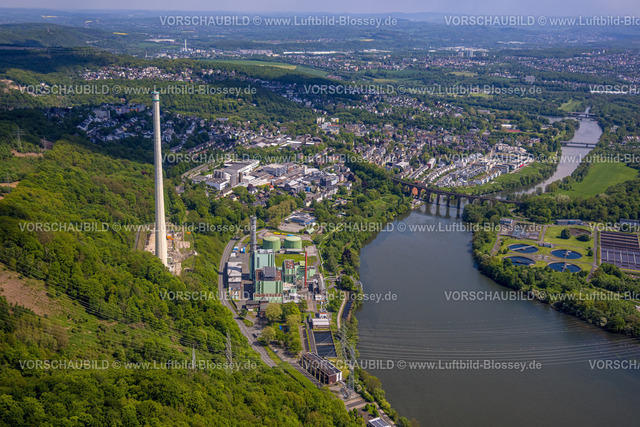 Herdecke230502626 | Luftbild, Ruhr-Viadukt Herdecke, Blick über Herdecke, Cuno Kraftwerk, Herdecke, Ruhrgebiet, Nordrhein-Westfalen, Deutschland
