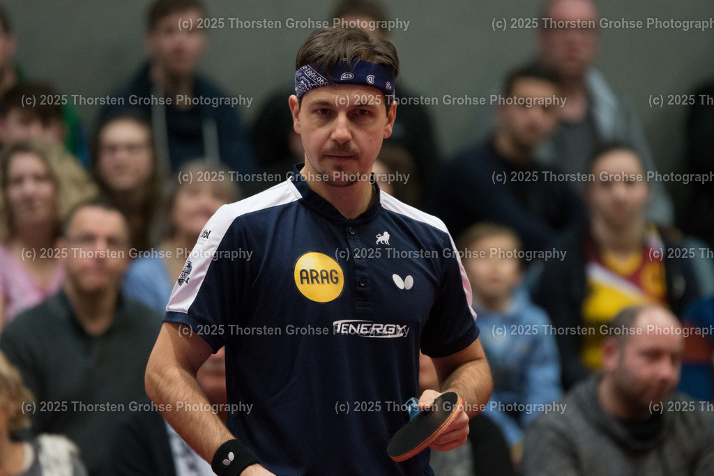 TTBL TTC Fulda-Maberzell vs. Borussia Duesseldorf | Timo BOLL (Borussia Duesseldorfl); TTBL TTC Fulda-Maberzell vs. Borussia Duesseldorf, Tischtennis-Bundesliga - 12. Spieltag am 21.01.2018 in der Hubtex Arena in Fulda, (Deutschland) - Realisiert mit Pictrs.com