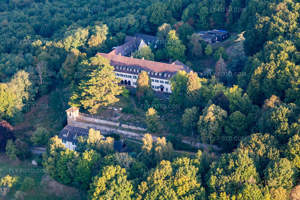Aerial view: Conference center in Gœrsdorf in the state Bas-Rhin, France.Photo: IMG_139164.jpg taken on 10/01/2023 by Werner Riehm/FLY-FOTO.comResolution of the original: 4646 x 3097 px