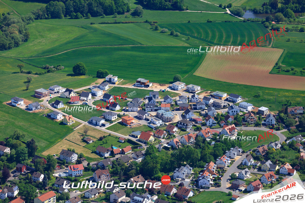 Das Luftbild der Stadt Bischberg wurde 2018 vom Flugzeug heraus erstellt (keine Drohne) Aufnahmehöhe ca.400 Meter- hohe Auflösung für beste Druck-Qualität
