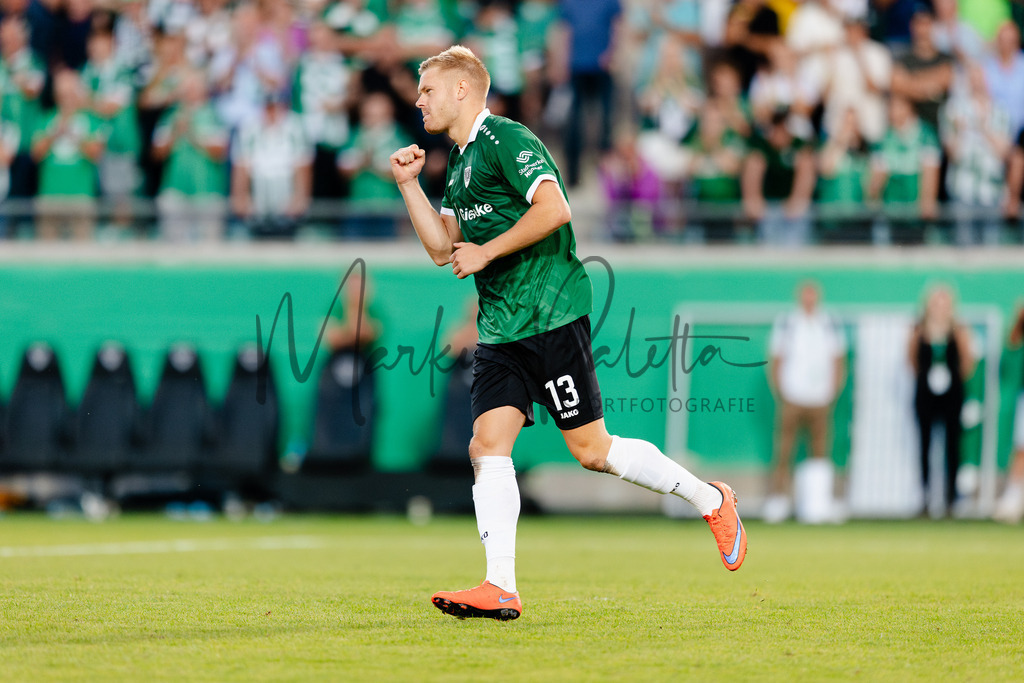 DFB-Pokal 2025/2026, 1. Runde: SC Preußen Münster - Hertha BSC Berlin | Münster, 18.08.2025: DFB-Pokal 2025/2026, 1. Runde, SC Preußen Münster gegen Hertha BSC Berlin im LVM-Preußenstadion in Münster.(Foto: sportfotografie.ms | Markus Paletta) - Realisiert mit Pictrs.com
