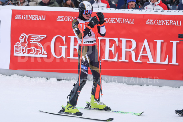 Audi FIS Ski World Cup: Men’s Slalom – Hahnenkamm Race, Kitzbuehel | Kitzbuehel, Austria, 25.Jan.26 - Alpine Skiing - FIS World Cup, Hahnenkamm Race, Slalom, men. The image shows HALLBERG Eduard (FIN, Fischer).