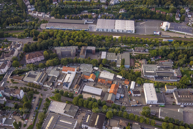 Hagen230903914 | Luftbild, Christian-Rohlfs-Gymnasium, Gem. Grundschule Geweke, FESH Grundschule - Freie evangelische Schule Hagen, Fluss Ennepe, HFS Hagener Feinblech Service GmbH, Haspe, Hagen, Ruhrgebiet, Nordrhein-Westfalen, Deutschland