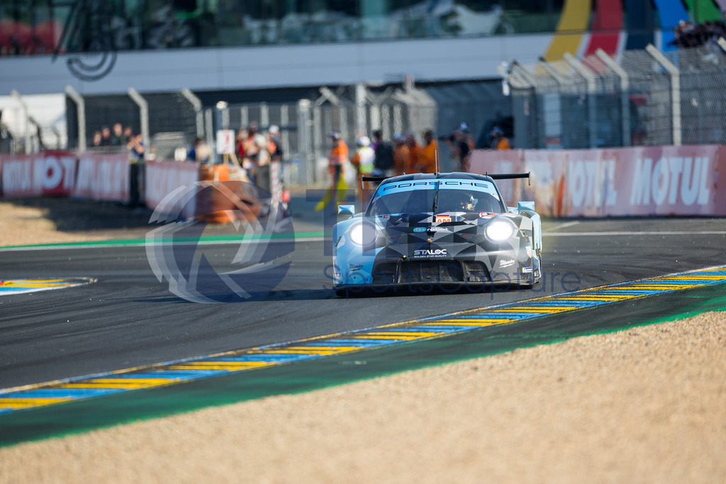 Trainproduction-20230607-1085 | LE MANS,FRANCE,07.Jun.23 - MOTORSPORTS - WEC, FIA World Endurance Championships, 24 Hours of Le Mans, Circuit de la Sarthe, qualifying. Image shows Christian Ried (GER), Mikkel Pedersen (DEN) and Julien Andlauer (FRA/ Dempsey - Proton Racing). Photo: Trainproduction / Matthias Trinkl