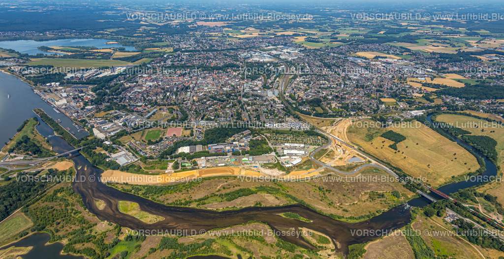 Wesel220703168 | Luftbild, Lippemündungsraum, Büdericher Insel, Wesel, Niederrhein, Nordrhein-Westfalen, Deutschland