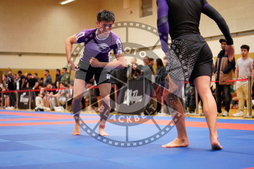 20240203PBB09264 | Fighters compete during the Brazilian Jiu-Jitsu Championship of the AJP Tour in Maintal by Frankfurt am Main, Germany, on February 2, 2024.