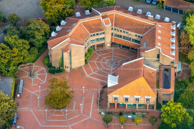 Hamminkeln241010944 | Luftbild, Rathaus und Stadtverwaltung, Hamminkeln, Niederrhein, Nordrhein-Westfalen, Deutschland