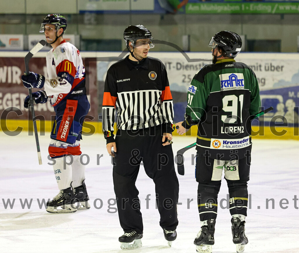 2023-01-13_112_TSV_Erding_gegen_VfE_Ulm-Neu-Ulm | Erding, Deutschland, 13.01.2023:
Eishockey, Bayernliga 2022 / 2023, 27. Spieltag, TSV Erding gegen VfE Ulm/Neu-Ulm, Endergebnis: 6:1

Foto: Christian Riedel / fotografie-riedel.net