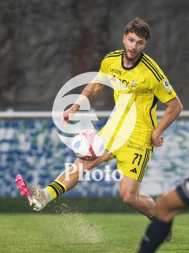 dieci Challenge League - FC Stade Nyonnais v Neuchatel Xamax FCS |  during the dieci Challenge League match between FC Stade Nyonnais and Neuchatel Xamax FCS at Centre sportif de Colovray in Nyon, Switzerland
