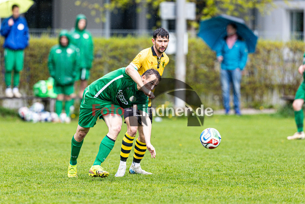 FC Seeshaupt gegen TSV Perchting-Hadorf | Fußball Herren A-Klasse Gruppe 5 Zugspitze 2025/26 19. Spieltag, FC Seeshaupt gegen TSV Perchting-Hadorf, 20260419,Zweikampf,2026-04-19 in Seeshaupt (Sportplatz Seeshaupt, Platz 1, Bahnhofstr. 12), Denis SULZMANN (FC Seeshaupt 17), Luca WALDENMEIER (TSV Perchting-Hadorf 21)Copyright: WolfgangxLindner www.foto-lindner.de