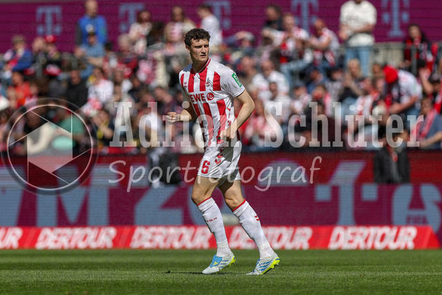 25.04.2026, GER, Fussball, Herren, 1. BL, Saison 2025/2026, 1. FC Köln - Bayer 04 Leverkusen | Eric Martel (1. FC Köln) schaut 