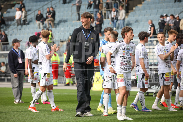 SK Puntigamer Sturm Graz vs TSV Egger Glas Hartberg – Championship Group    | Graz, Austria, 12.Apr.26 - SOCCER - ADMIRAL Bundesliga, SK Puntigamer Sturm Graz vs TSV Egger Glas Hartberg. The image shows Tom Ritzy Huelsmann (Hartberg).    