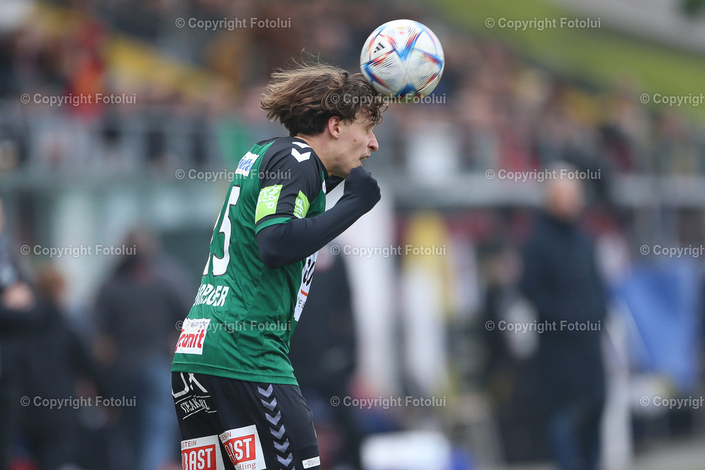 A_LUI_20230212_0010 | SPORT FUSSBALL ADMIRAL BUNDESLIGA SV RIED VS TSV HARTBERG
IM BILD: Luca Kronberger (SV Ried)

FOTO:FOTOLUI/UW