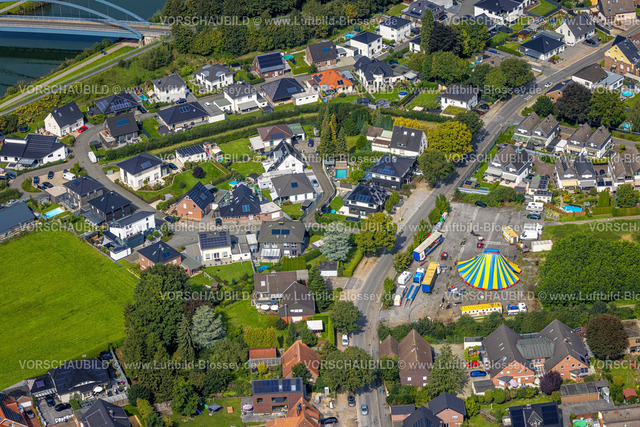 Bergkamen230902275 | Luftbild, Zirkuszelt an der Kanalstraße am Landwehrpark, Rünthe, Bergkamen, Ruhrgebiet, Nordrhein-Westfalen, Deutschland