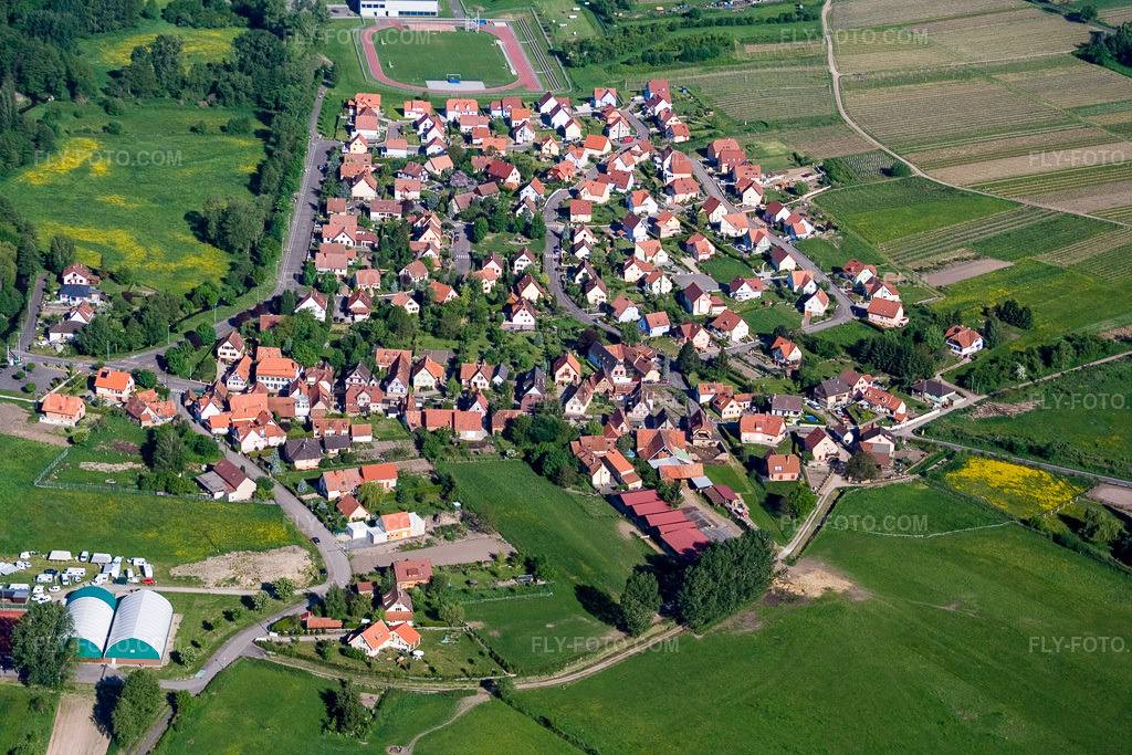 Aerial view: View of the town in the district Altenstadt in Wissembourg in the state Bas-Rhin, France.Photo: IMG_10785.jpg taken on 05/12/2008 by Werner Riehm/FLY-FOTO.comResolution of the original: 3456 x 2304 px