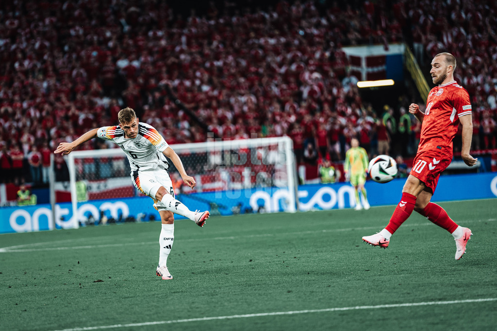 Fußball | Herren | UEFA-Fußball-Europameisterschaft 2024 | Achtelfinale | Deutschland vs. Dänemark | 29.06.2024 | Joshua Kimmich (#6, Deutschland)