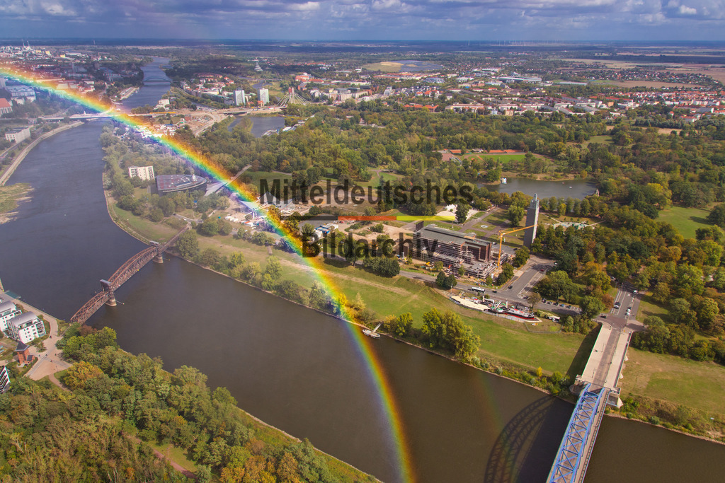 Magdeburg Regenbogen-0876 | Regenbogen über Magdeburg Sternbrücke - Realisiert mit Pictrs.com