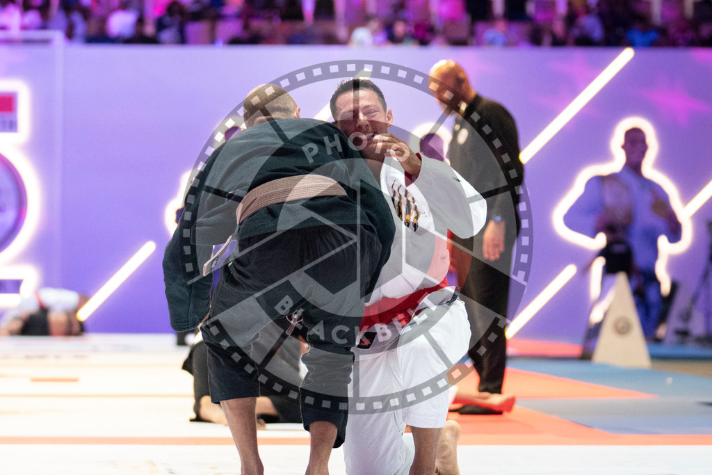 20231107PBB5796 | Fighters compete during the AJP World Master Championship in the Mubadala Arena in Abu Dhabi, Arab United Emirates, on November 7, 2023.