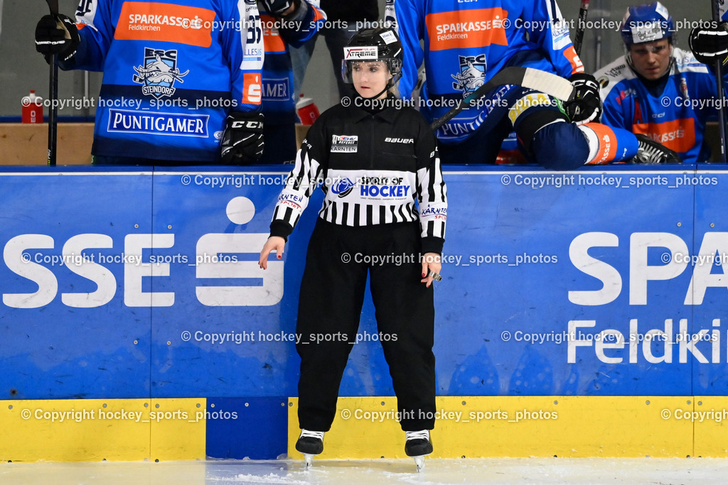 ESC SPARKASSE STEINDORF vs. 1. EHC ALTHOFEN | Klemm Anja Referee, ESC SPARKASSE STEINDORF vs. 1. EHC ALTHOFEN, ESC SPARKASSE STEINDORF vs. 1. EHC ALTHOFEN am 30.11.2025 in Steindorf (Ossiachersee Halle), Austria, (Photo by Bernd Stefan)