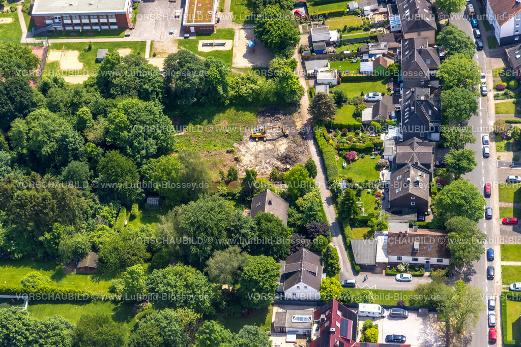 Herne220503209 | Luftbild, Baustelle an der Bergstraße, Herne-Süd, Herne, Ruhrgebiet, Nordrhein-Westfalen, Deutschland