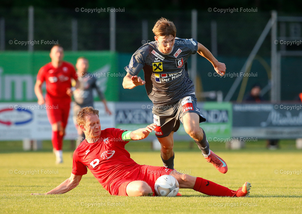 A_LUI_23052025_22 | SPORT FUSSBALL REGIONALLIGA MITTE ASKOE OEDT-UNION GURTEN 23.0.2025 IM BILD: FLORIAN FELLINGER (OEDT) UND ROMAN STEINMANN (GURTEN) FOTO:FOTOLUI