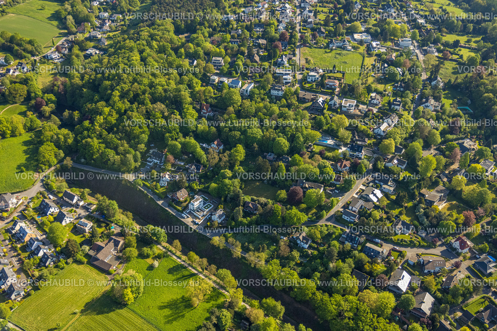 Herdecke240503016 | Luftbild, Wohngebiet Weg Zur Schanze, Waldweg, Ahlenberg, Herdecke, Ruhrgebiet, Nordrhein-Westfalen, Deutschland