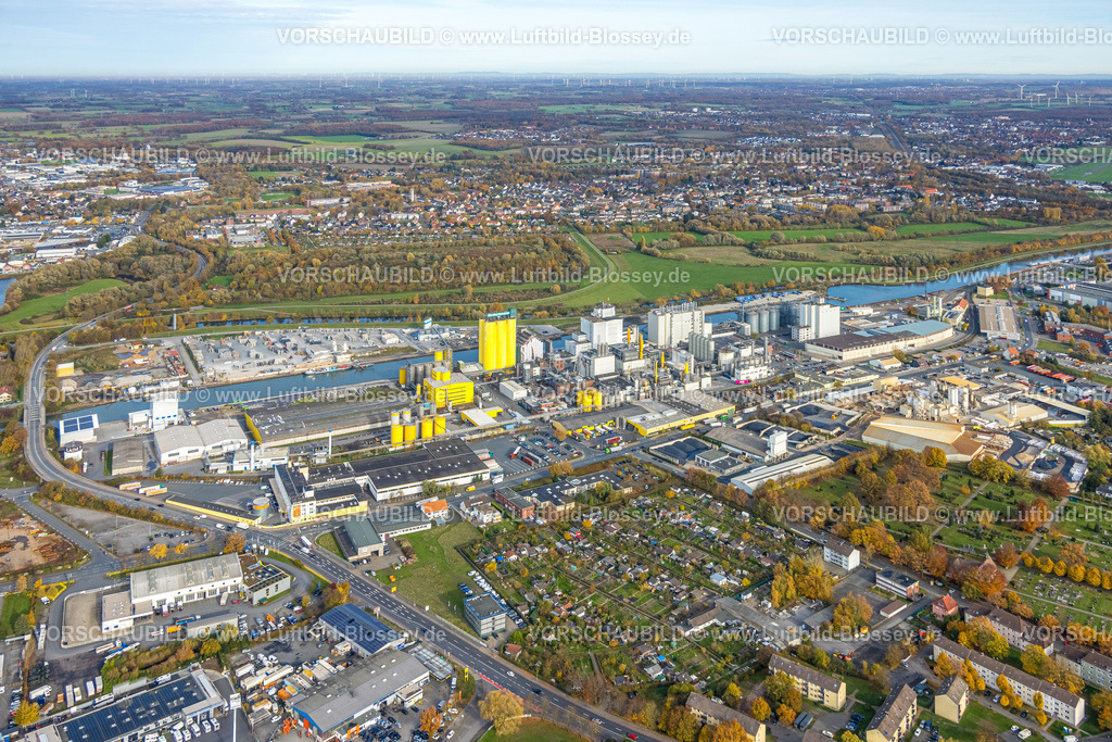 Hamm251100002Broekelmann | Luftbild, Hafengebiet, Brökelmann und Co. Ölmühle im Hafen am Datteln-Hamm-Kanal, Bockum-Hövel, Hamm, Ruhrgebiet, Nordrhein-Westfalen, Deutschland