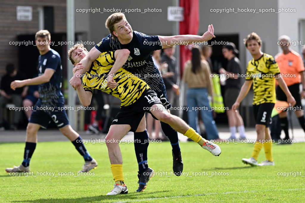 FC Faakersee vs. FC Dölsach | #11 Fabian Rauscher FC Faakersee, #25 Niclas Christian Brandner FC Dölsach, FC Faakersee vs. FC Dölsach, FC Faakersee vs. FC Dölsach am 20.04.2025 in Finkenstein (Sportplatz Finkenstein), Austria, (Photo by Bernd Stefan)