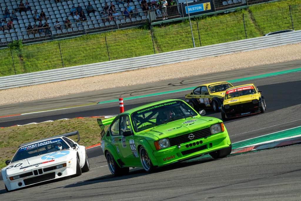 Belmont Oldtimer Grand Prix 2024 | 10.08.2024 Belmot Oldtimer Grand Prix 2024, Nürburgring,Deutschland, Bild: Rennen 2 DRM Revival, Marco Koch im Opel Kadett C Coupe von 1978, #60 Timo Hagemann im BMW M1 Procar von 1979 - Realisiert mit Pictrs.com