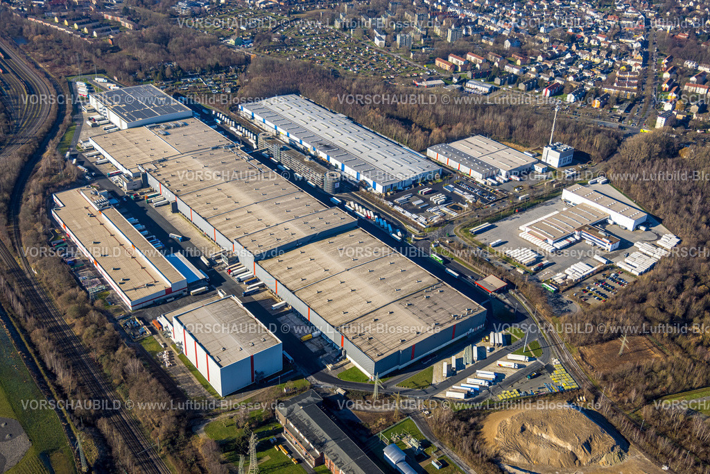 Dortmund230200024 | Luftbild, Gewerbegebiet Westfalenhütte Logistikpark, Kaufland, Borsigplatz, Dortmund, Ruhrgebiet, Nordrhein-Westfalen, Deutschland