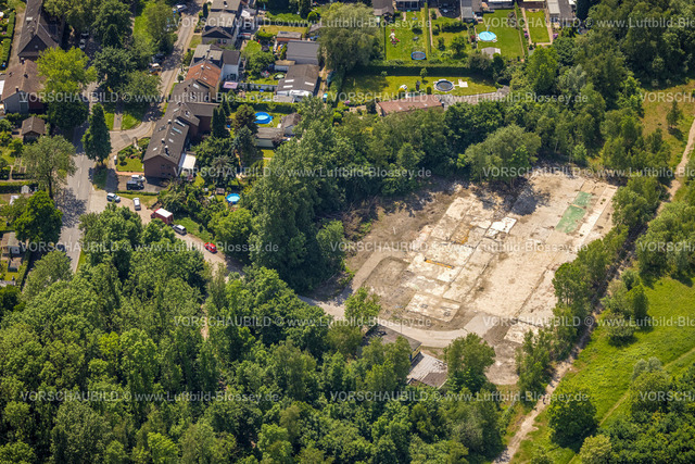Herne220502848 | Luftbild, Brachfläche im Wald an der Berliner Straße, Röhlinghausen, Herne, Ruhrgebiet, Nordrhein-Westfalen, Deutschland