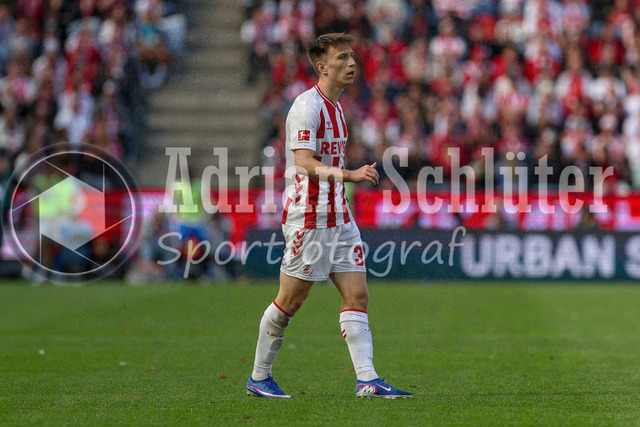 25.04.2026, GER, Fussball, Herren, 1. BL, Saison 2025/2026, 1. FC Köln - Bayer 04 Leverkusen | Kristoffer Lund (1. FC Köln) schaut 
