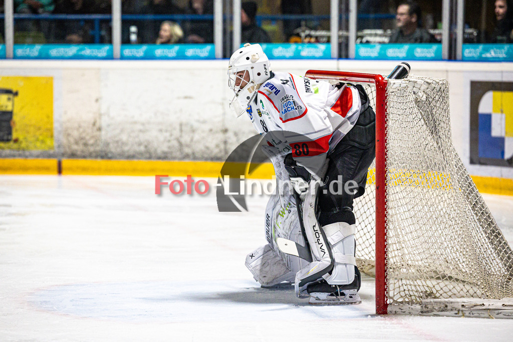 EHC Königsbrunn PINGUINE gegen TSV Peißenberg MINERS | Eishockey Bayernliga Herren Playoffs Viertelfinale 2024/25 - Spiel 1 von 7, EHC Königsbrunn PINGUINE gegen TSV Peißenberg MINERS, 20250207,Xaver NAGEL (MINERS Goali 80) in Aktion, Freisteller,2025-02-07 in Peißenberg (Eisstadion Peißenberg)Xaver NAGEL (MINERS Goali 80)Copyright: WolfgangxLindner foto-lindner.de