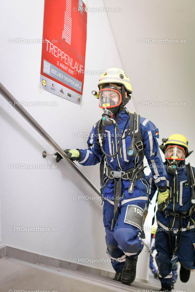 KölnTurm Treppenlauf; Köln, 03.08.2025 | Impressionen vom KölnTurm Treppenlauf am 03.08.2025 in Köln (Nordrhein-Westfalen). 