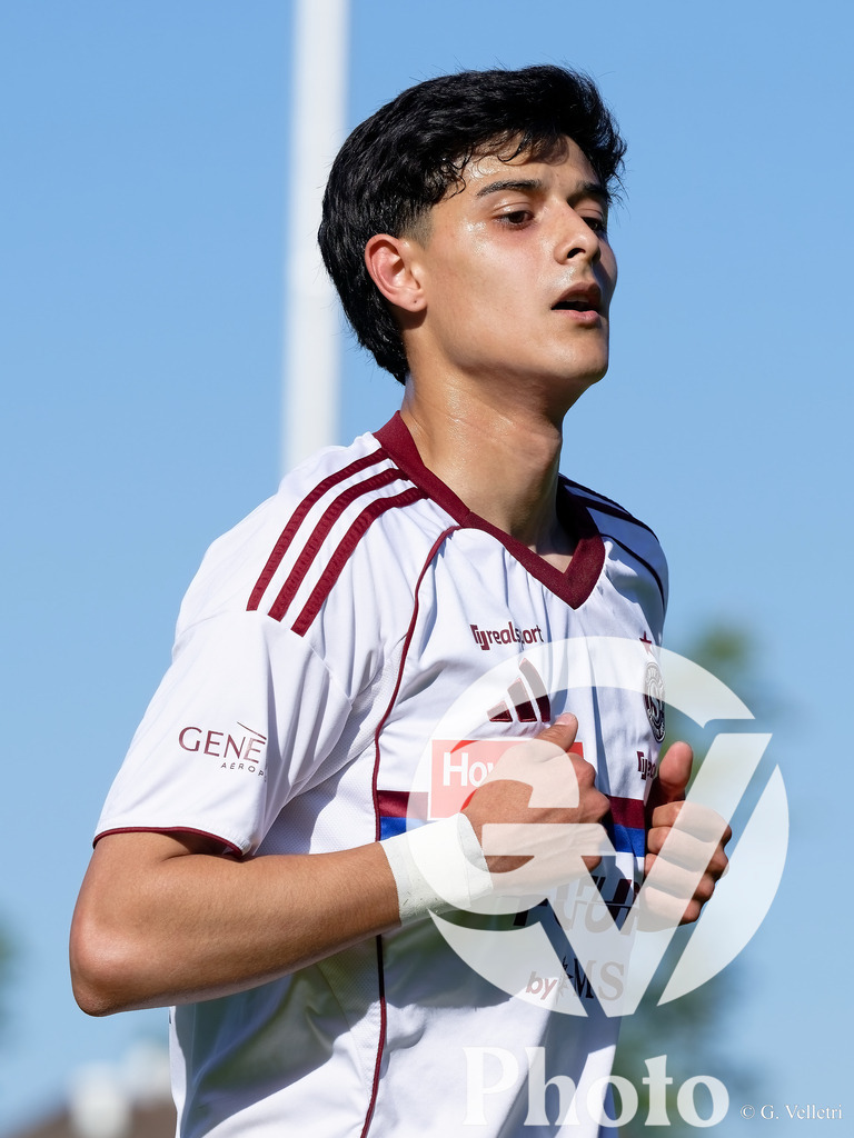Lancy FC  v Servette FC M-21  - 1ere ligue Classic  | Geneva, Switzerland - April 25 : during the 1ere ligue Classic  match between Lancy FC  and Servette FC M-21  at Stade de Marignac on April 25 , 2026 in Geneva, Switzerland.