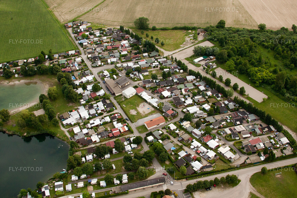 Luftbild: Beinheim, Camping Les Peupliers in Beinheim im Bundesland Bas-Rhin in Frankreich. Foto: IMG_28779.jpg vom 14.06.2010 durch Werner Riehm/FLY-FOTO.de