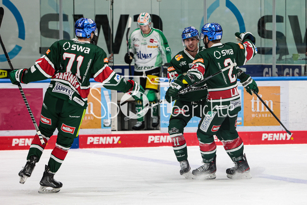Augsburger Panther - Bietigheim Steelers | Grenzenloser Jubel der Panther nach dem Treffer zum 2-1 durch Adam PAYERL (AEV #11)