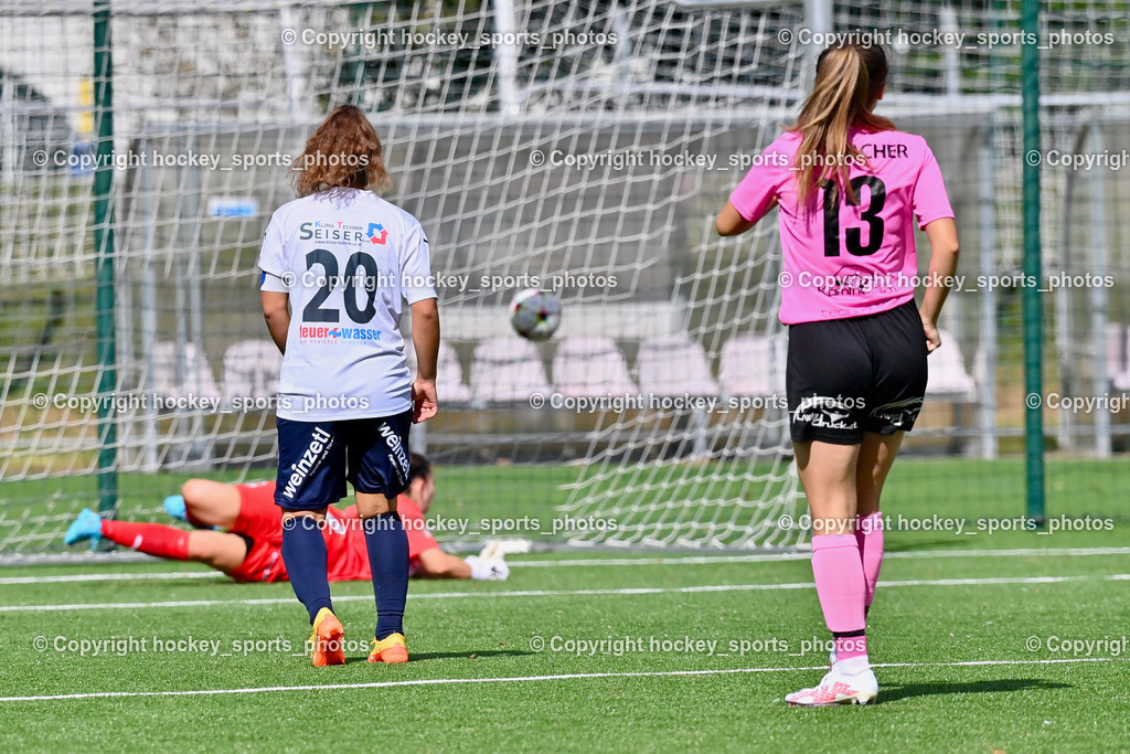 Liwodruck Carinthians Hornets vs. SV Weikersdorf 11.9.2022 | #20 Theresa Kindlmayr, #13 Marie Lessacher, Tor Carinthians Hornets