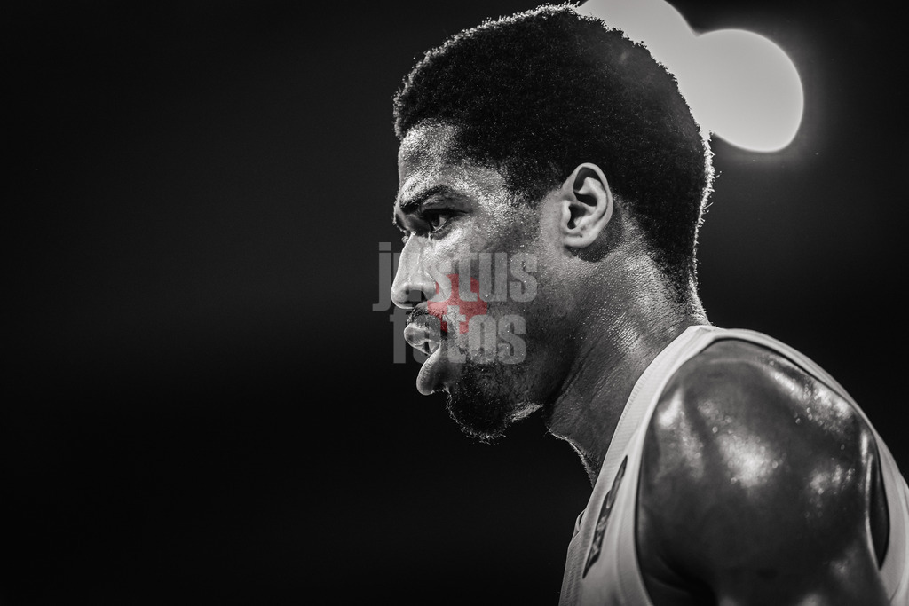 Basketball | Männer | Saison 2023/2024 | easyCredit Basketball Bundesliga | 31. Spieltag | Veolia Towers Hamburg vs. HAKRO Merlins Crailsheim | 30.04.2024 | William Christmas (#11, Veolia Towers Hamburg) Portrait