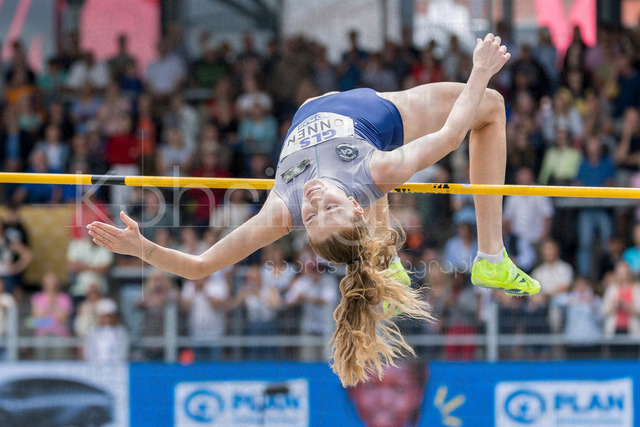 Deutsche Leichtathletik-Meisterschaften; Bochum-Wattenscheid, 26.07.2026 | Imke Onnen (Cologne Athletics), Hochsprung; Deutsche Leichtathletik-Meisterschaften am 26.07.2026 im Lorheide-Stadion, Bochum-Wattenscheid (Nordrhein-Westfalen).