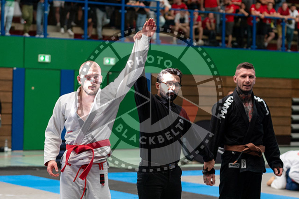 20230826PBB52375 | Fighters compete during the AJP INTLPRO BJJ and grappling competition in Hamburg, Germany, on August 26 2023.