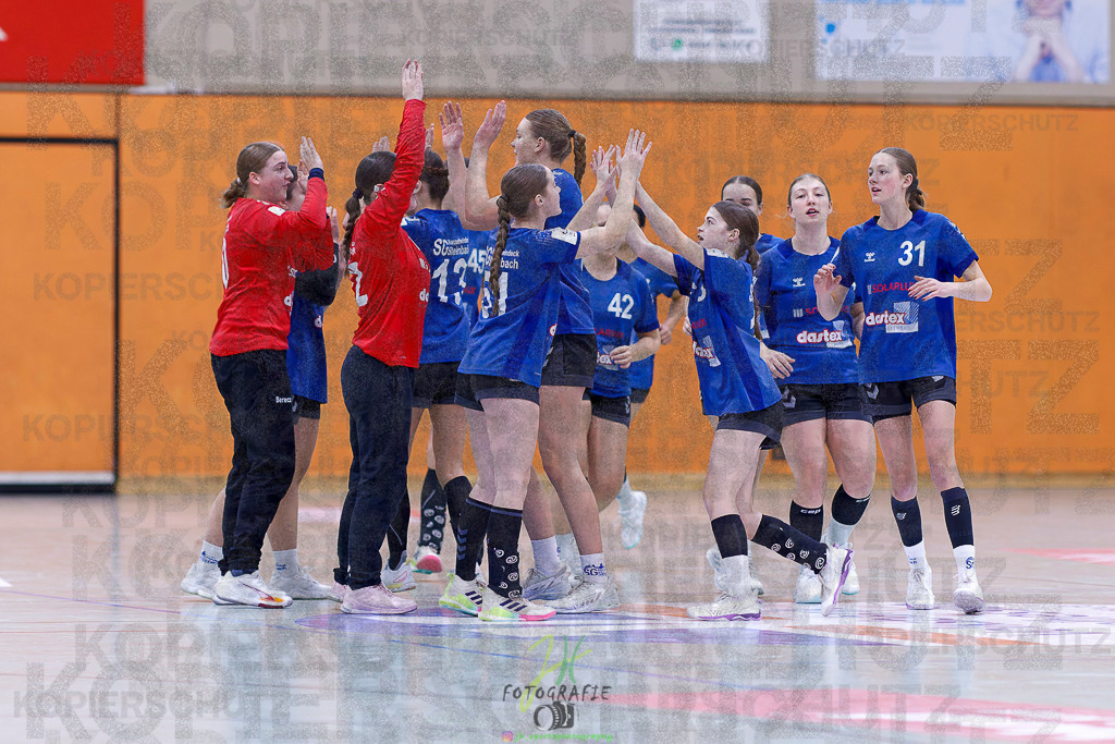 Jugenbundesliga wJB; HSG Kleenheim/Langgöns - SG Kappelwindeck/Steinbach | Jugenbundesliga wJB; HSG Kleenheim/Langgöns - SG Kappelwindeck/Steinbach am 23.11.2025 in Oberkleen (Weidig-Halle)Photo © 2025 - Jörg Heinrich - Realisiert mit Pictrs.com