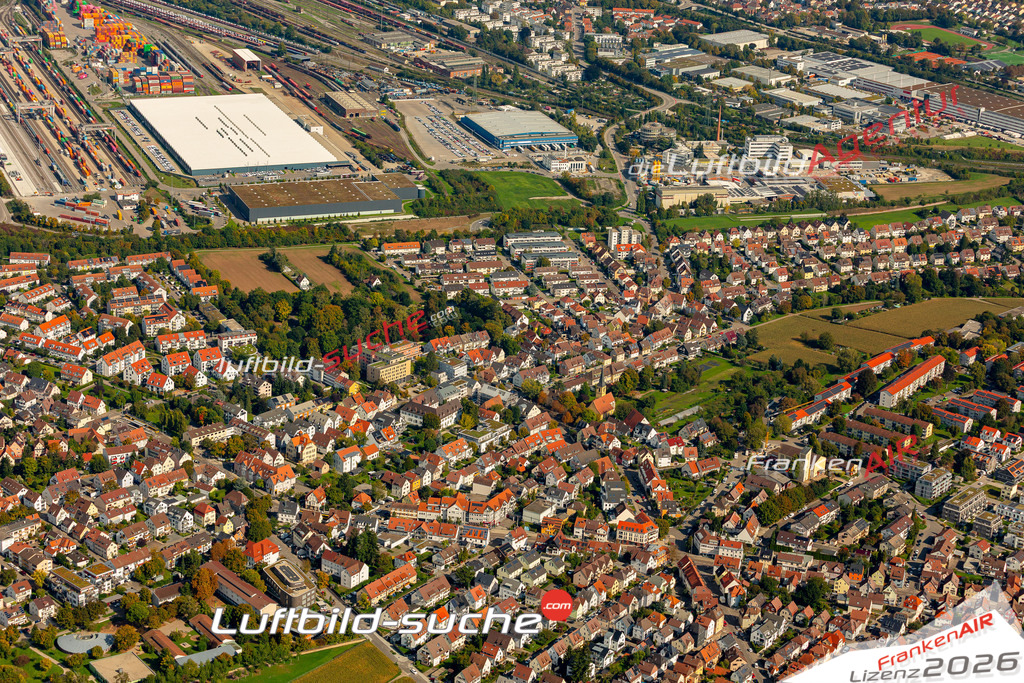 Klassische Luftaufnahme ohne Drohne zeigt:Stammheim bei Stuttgart - Die Luftbildaufnahme wurde 2025 vom UL-Flugzeug heraus erstellt ( keine Drohne ) - Hochauflösende Luftaufnahme -Nicht vergleichbar mit Google Maps oder Satelittenbilder- Die Geschenkidee !Mit Lizenz und Bildrechte bestellbar