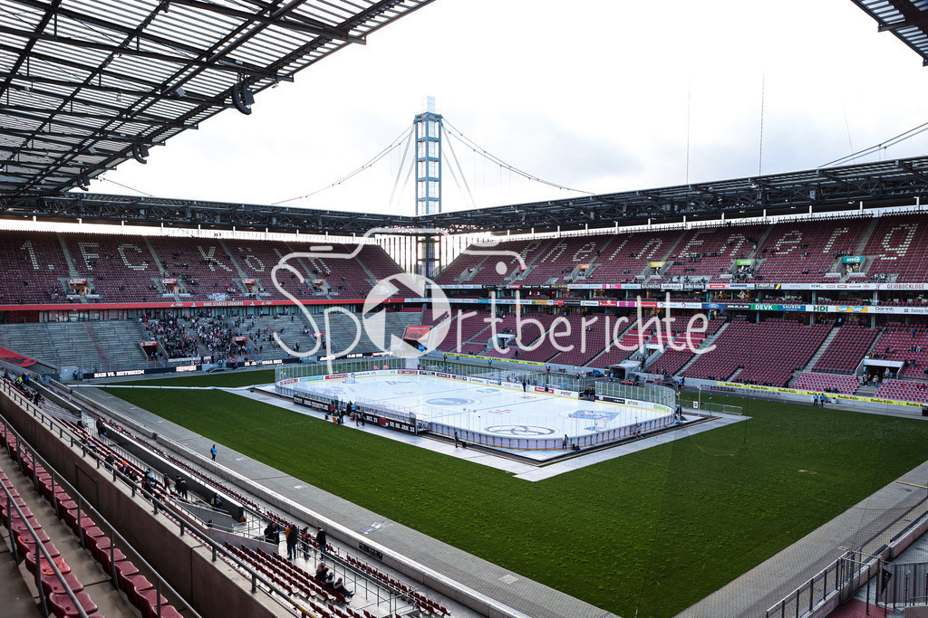 Kölner Haie - Augsburger Panther | Das Rheinenergiestadion vor der DEL Partie zwischen den Haien und den Panthern / Stadion / Stadionfoto