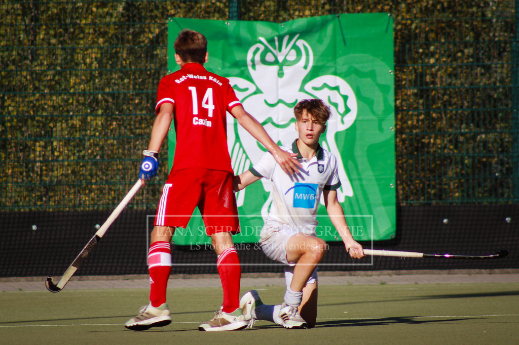 MU14 FINALE Westdeutsche Meisterschaft  Rot-Weiß Köln - HTC Uhlenhorst Mülheim 24.09.23 Düsseldorf-096 | lanaschraderfotografie - Realisiert mit Pictrs.com